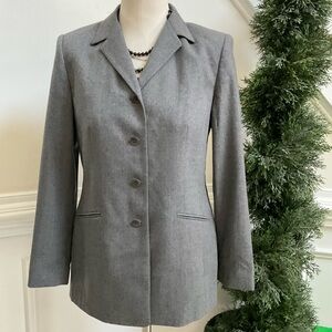 Talbots Gray Blazer Size 8